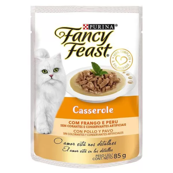 Alimento H Medo Para Gato Fancy Feast Casserole Con Pollo Y Pavo 85Gr>Pro Plan Best