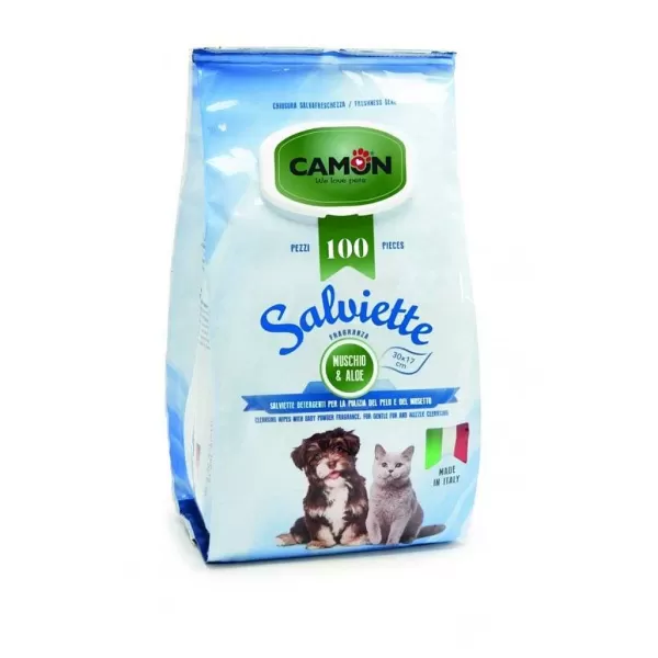 Aloe Vera Cleansing Wipes With White Moss Fragrance 1 Un.>Camon New