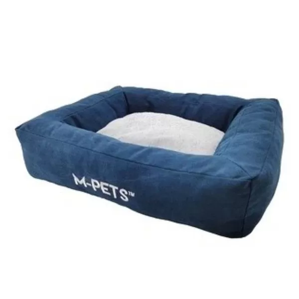 Cama Para Perro Earth Eco Basket Azul Con Gris>Mpets Sale