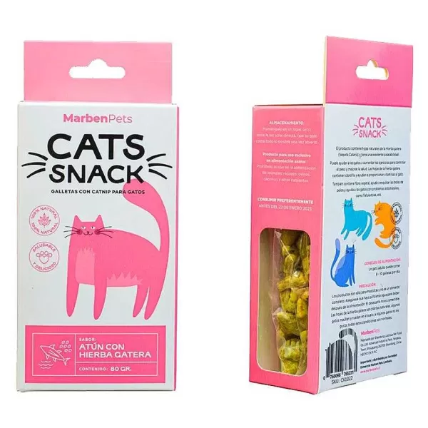 Cats Snack Galletas Con Hierba Gatera Sabor At N Con Hierba Gatera>Marben Pets Hot