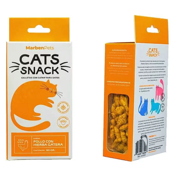 Cats Snack Galletas Con Hierba Gatera Sabor Pollo Con Hierba Gatera>Marben Pets Online