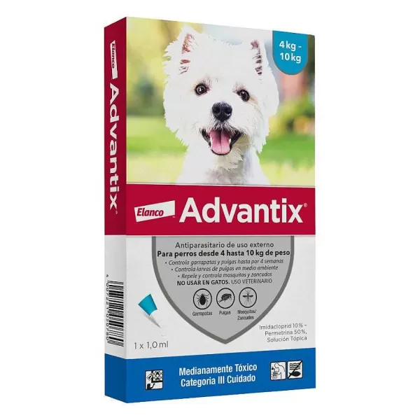 Desparasitante Advantix Antiparasitarios Para Perros Desde 4 A 10 Kg>Bayer Outlet