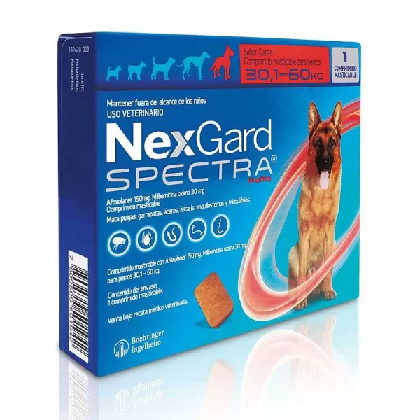 Desparasitante 1Comp Para Perros De 30,1 A 60 Kg>Nexgard Spectra Store