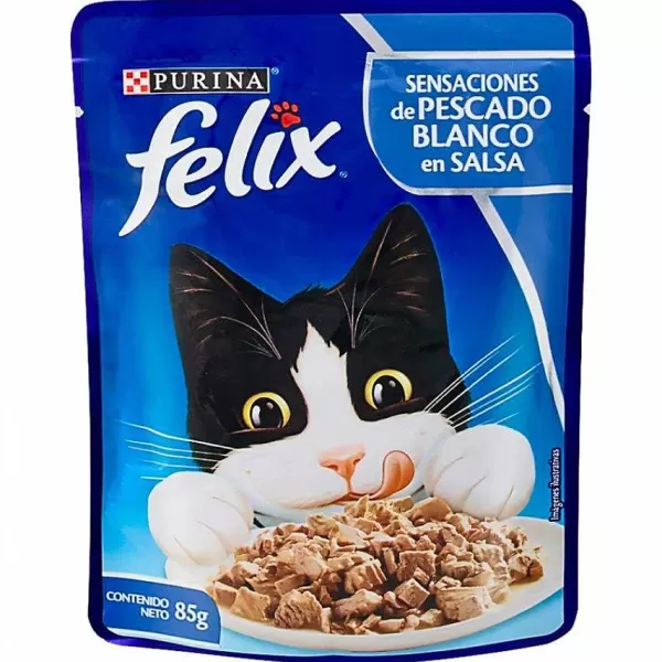 Pouch Sensaciones De Pescado Blanco En Salsa Alimento H Medo Para Gatos>Felix Sale