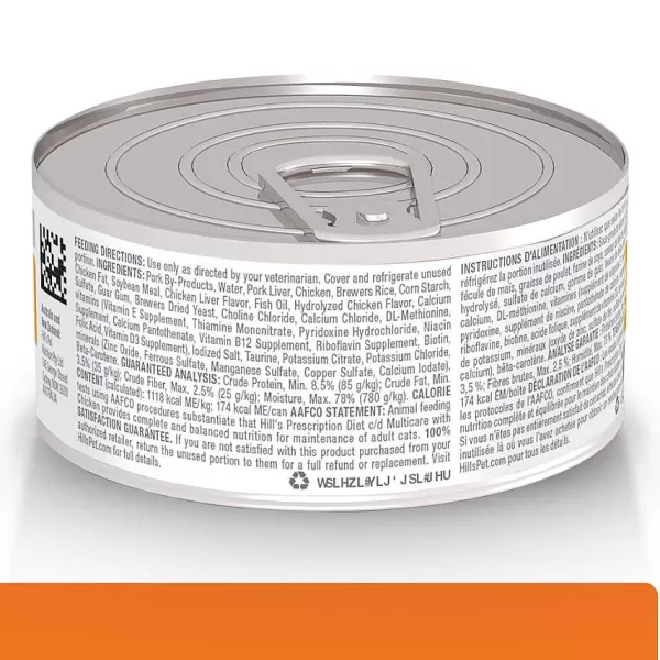 Hills Feline Lata Multicare Pollo C/D Alimento H Medo Para Gatos>Hill's Best