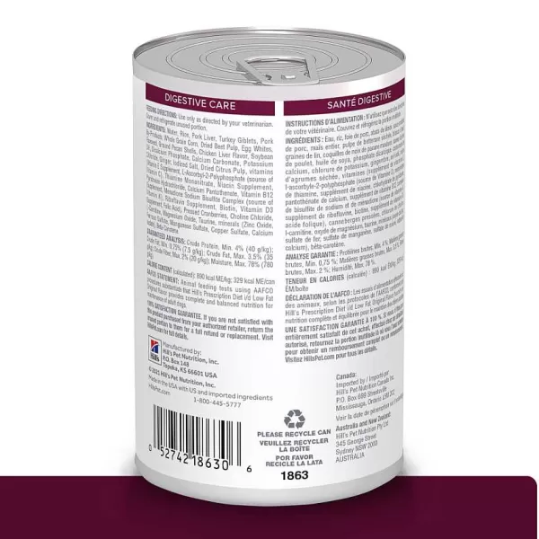 Hills Lata Canine I/D Cuidado Digestivo Bajo En Grasa Alimento H Medo Para Perros>Hill's Sale