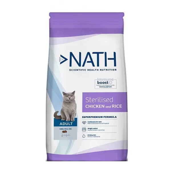 Cat Adulto Esterilizado Sabor Pollo Y Arroz Alimento Para Gatos>Nath New