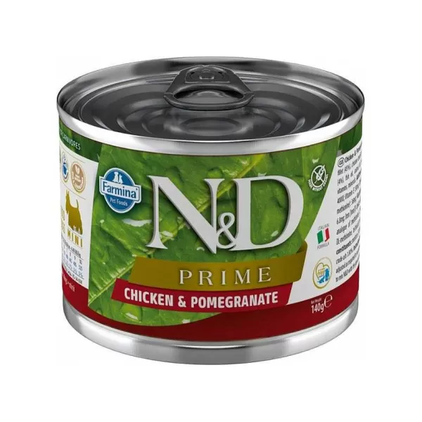 N&D Alimento H Medo Dog Prime Chicken Pomelo Granate 140 Gr>Natural&Delicious New