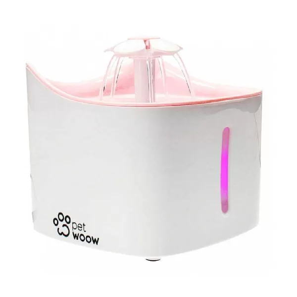 Dispensador De Agua Para Mascotas - Blanco Con Rosado>Pet Woow Best Sale