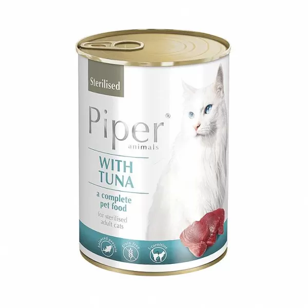 Lata De At N Alimento H Medo Para Gatos 400 Gr>Piper New