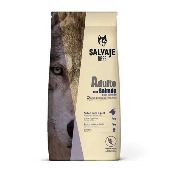 Adulto Con Salm N 15 Kg Alimento Para Perro>Salvaje Shop