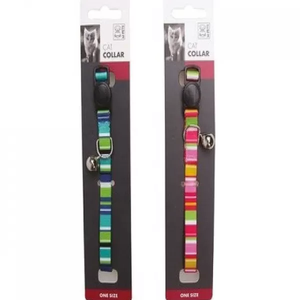 Stripes Cat Collar Color Aleatorio ( Verde O Fucsia )>Mpets Best Sale