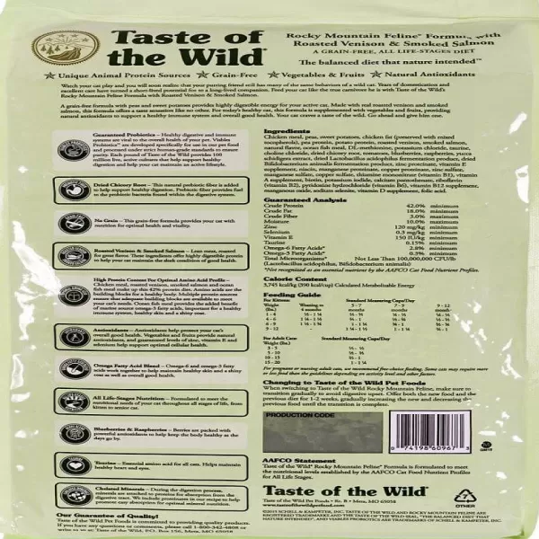 Rocky Mountain Gato Alimento Para Gato>Taste Of The Wild Hot