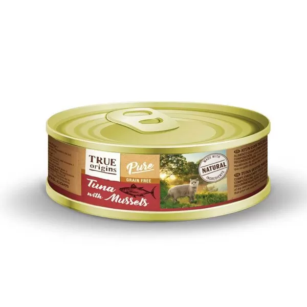 Cat Adulto Atun Mejillones Alimento H Medo Para Gatos 85 Gr>True Origins Pure Shop