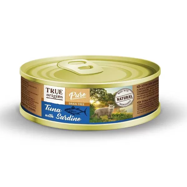 Cat Adulto Atun Sardina Alimento H Medo Para Gatos 85 Gr>True Origins Pure Best